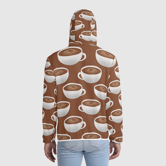 Coffee on Coffee Unisex Windbreaker