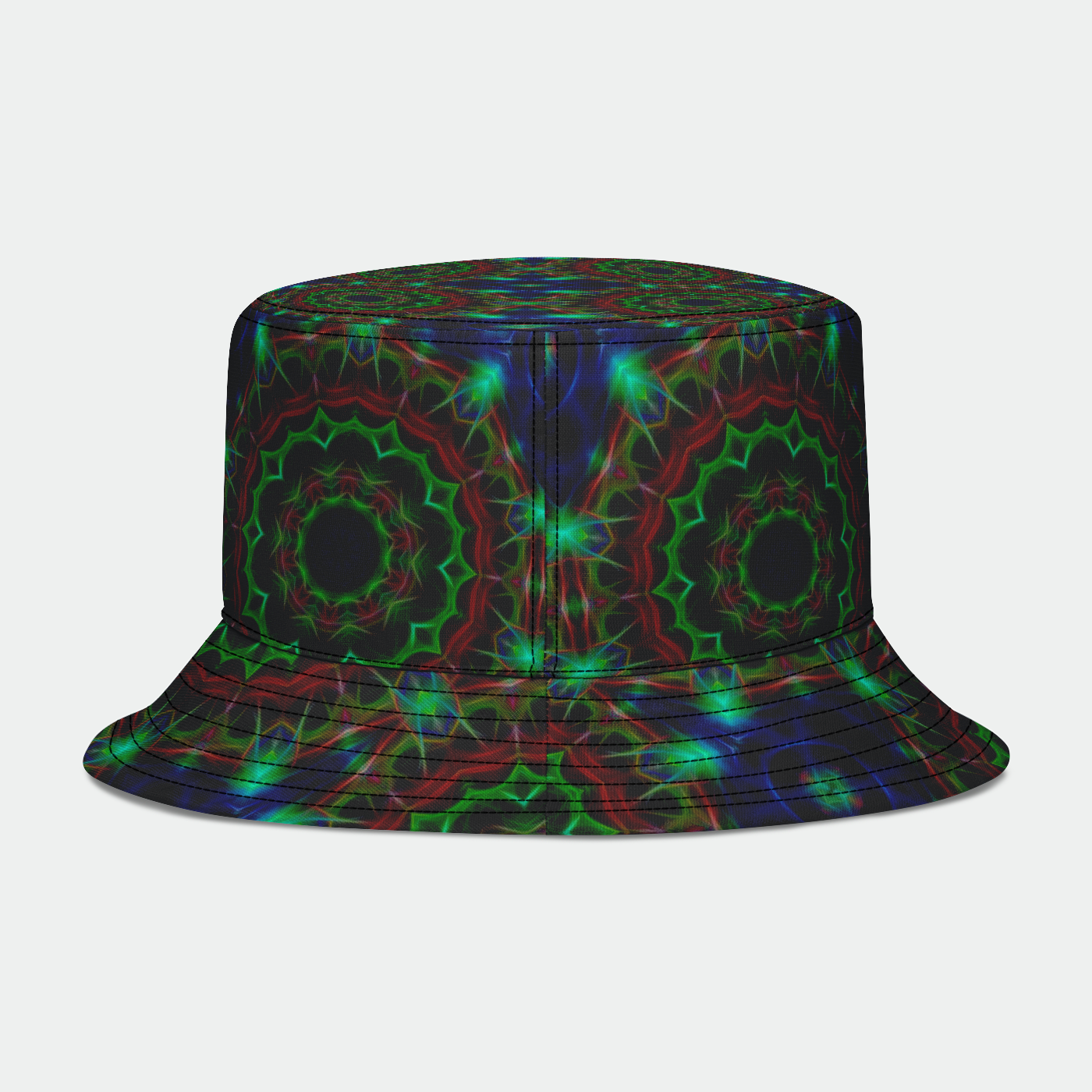 Lotus Kaleidoscope in Blue Bucket Hat