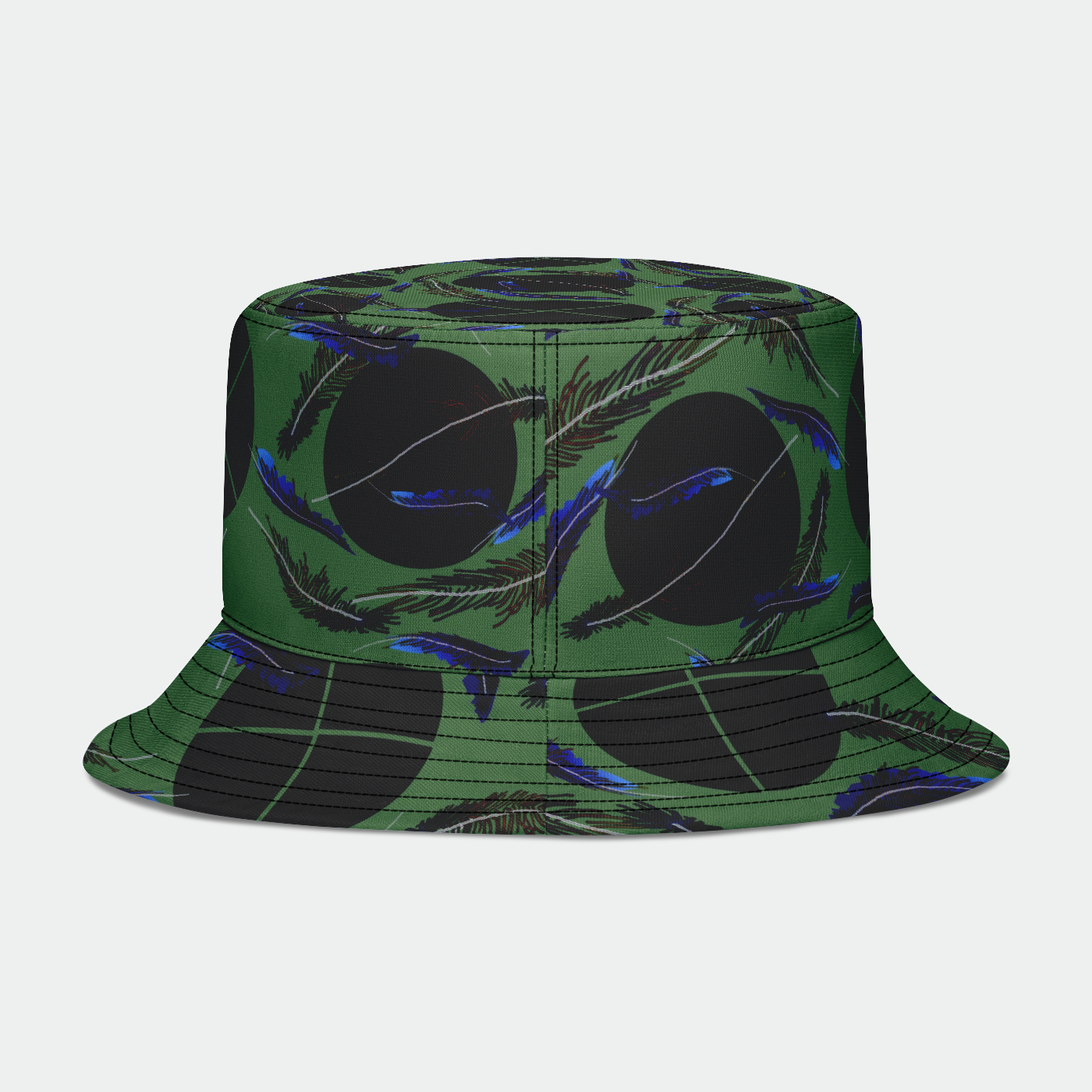 Feathers Pattern Bucket Hat