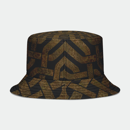 Light Faux Leather Celtic Knot Bucket Hat