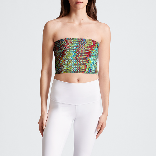 Cool Green Marbled Tube Top