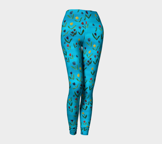 Tulips Pattern Leggings