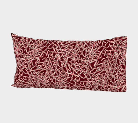Candy Cane Pattern Bed Pillow Sleeve