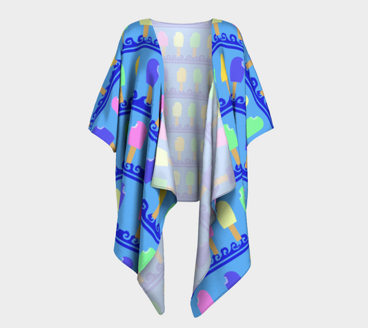 Ice Cream Bar Draped Kimono