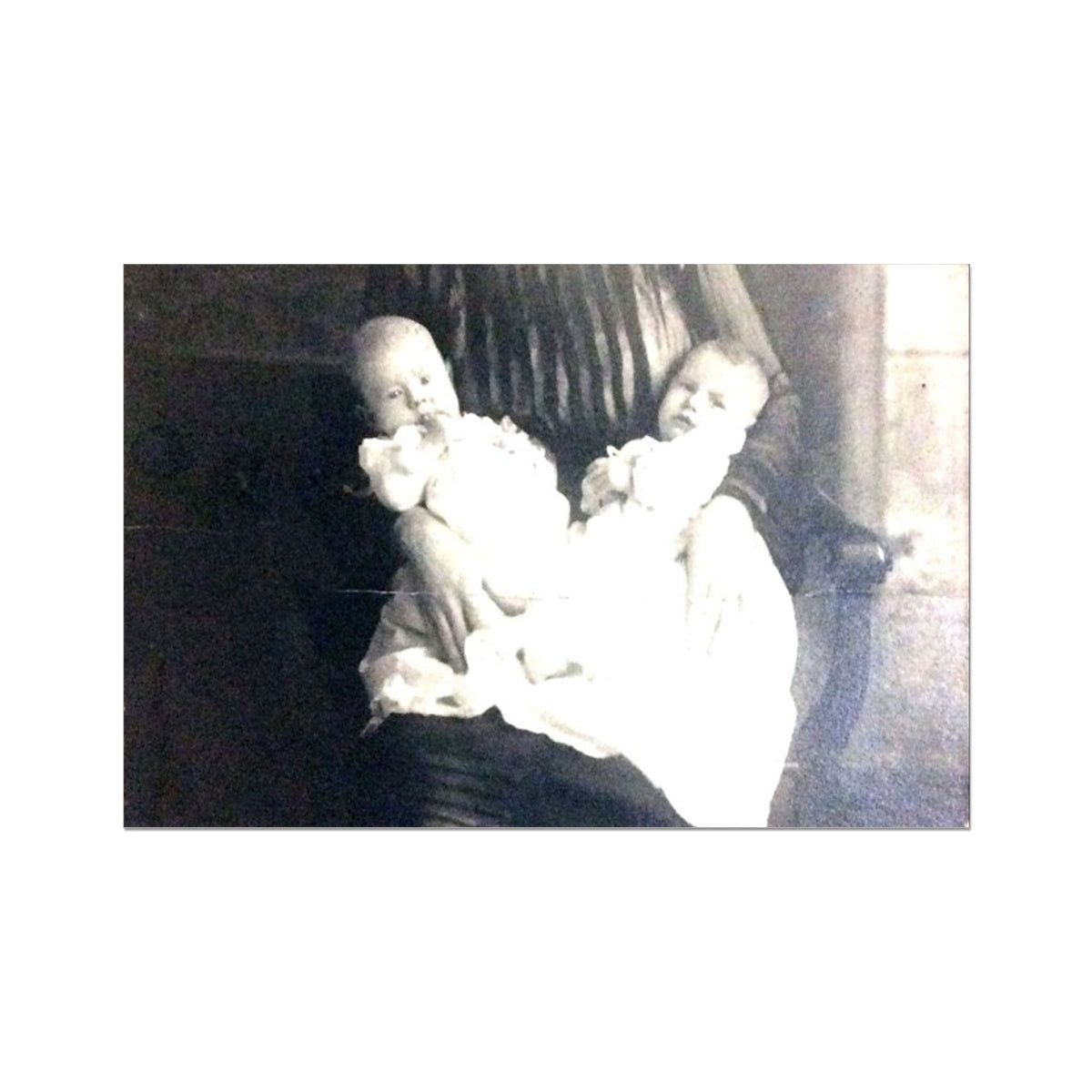 Early 1900s Mother and Twins Fine Art Print