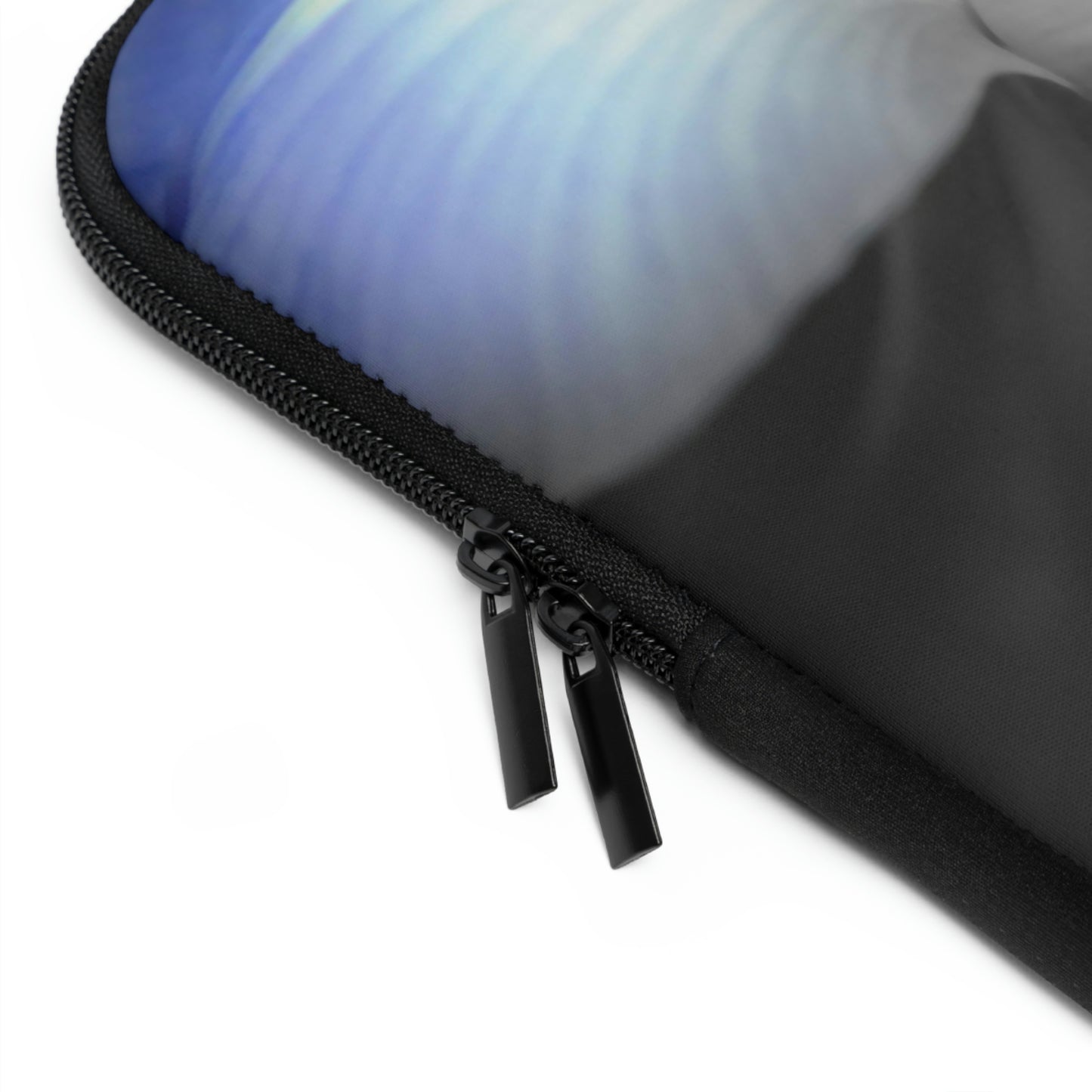 Black and White Iris Laptop Sleeve