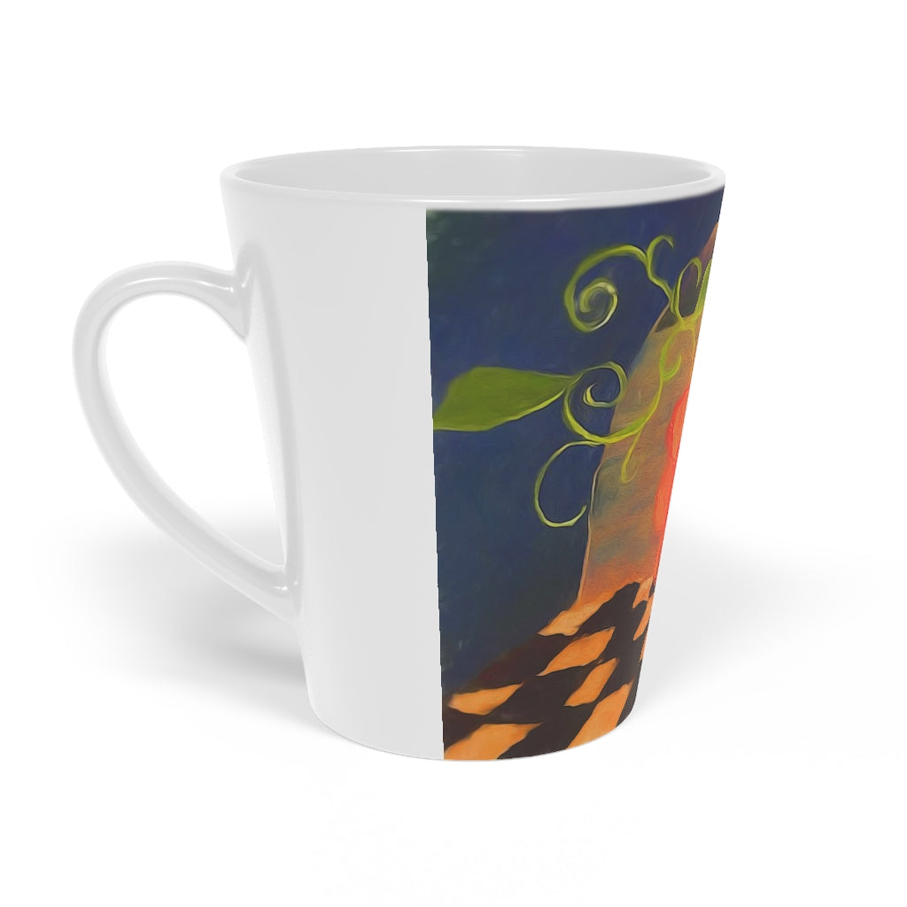 Flower In Tunnel Latte Mug, 12oz