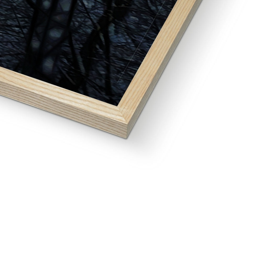 Twilight Icicles Framed Print