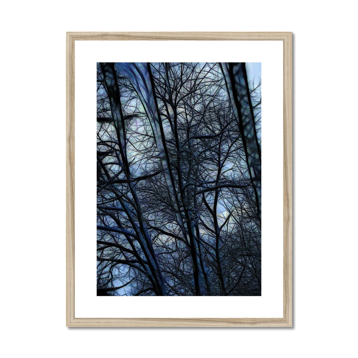 Twilight Icicles Framed & Mounted Print