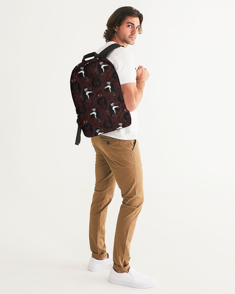 Vampire Pattern Large Backpack
