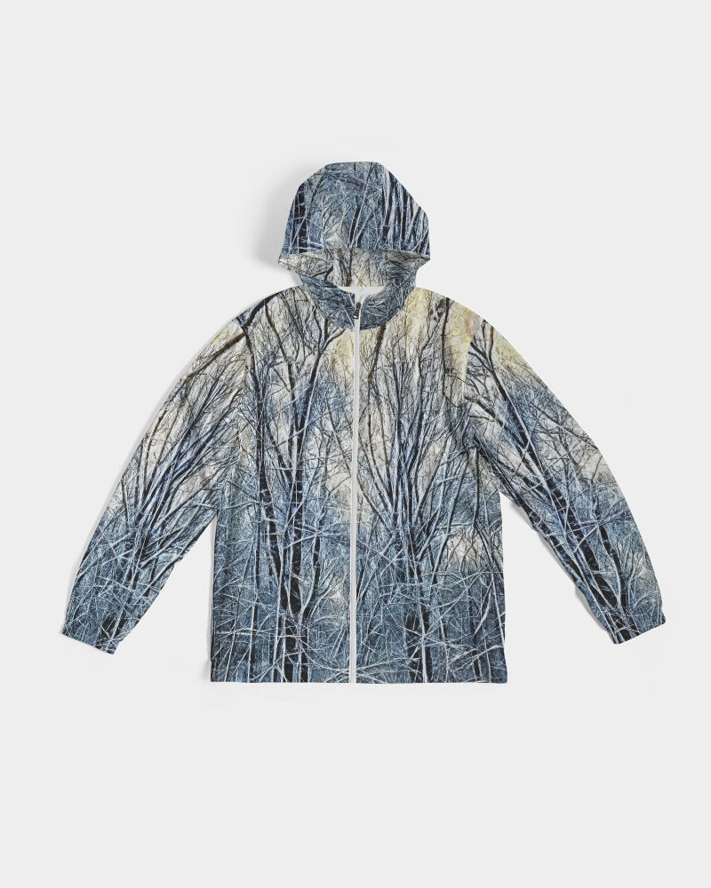 4 Oclock Winter Landscape Men's Windbreaker
