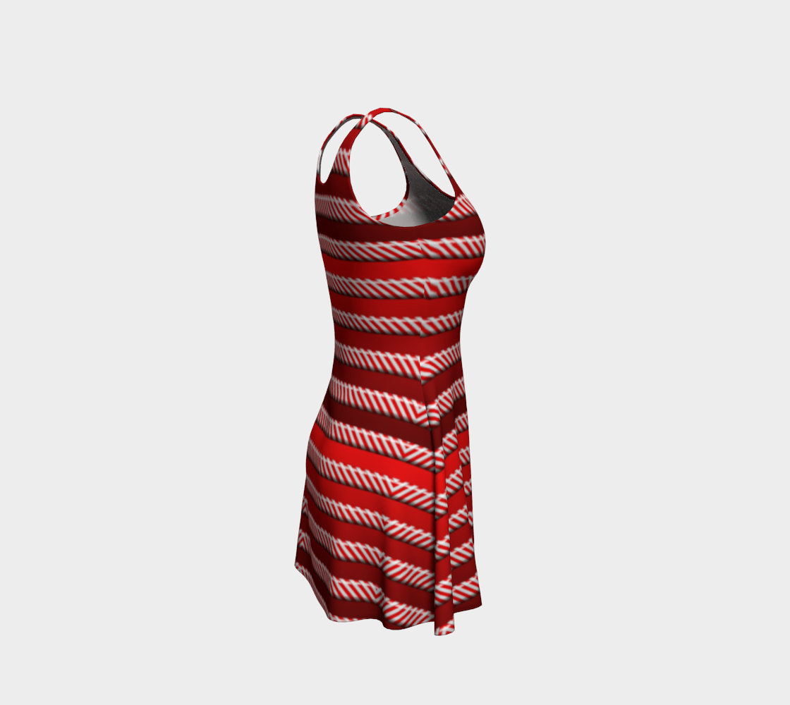 Peppermint Stripes Flare Dress