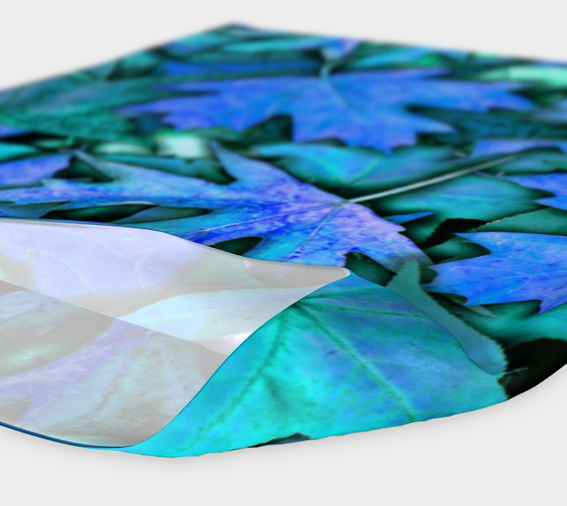 Blue Fall Leaves Headband