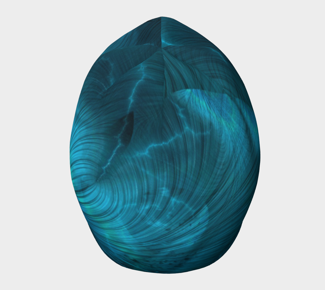 Blue Metallic Fractal Hat