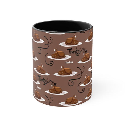 Turkey Dinner Accent Mug