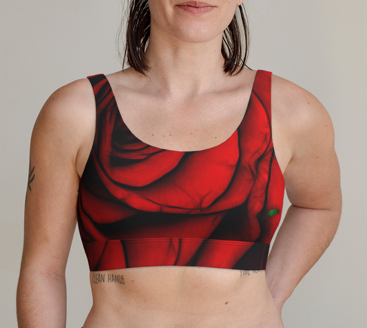 Reddest Rose Scoop Bralette