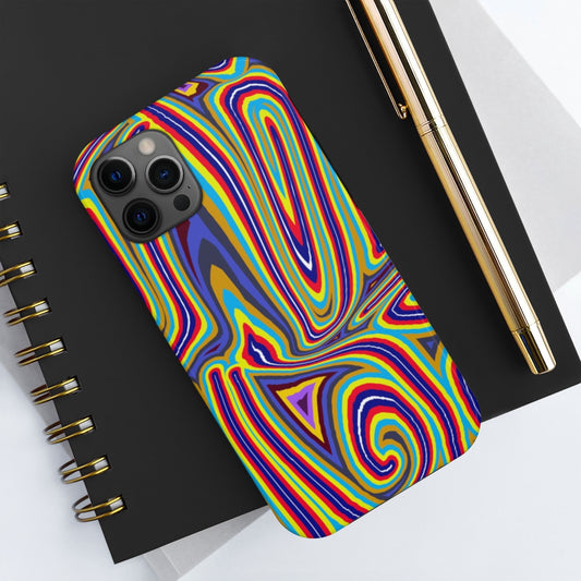 Curly Swirls Rainbow Case Mate Tough Phone Cases