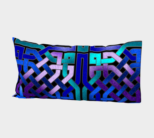 Blue Celtic Knot Bed Pillow Sleeve