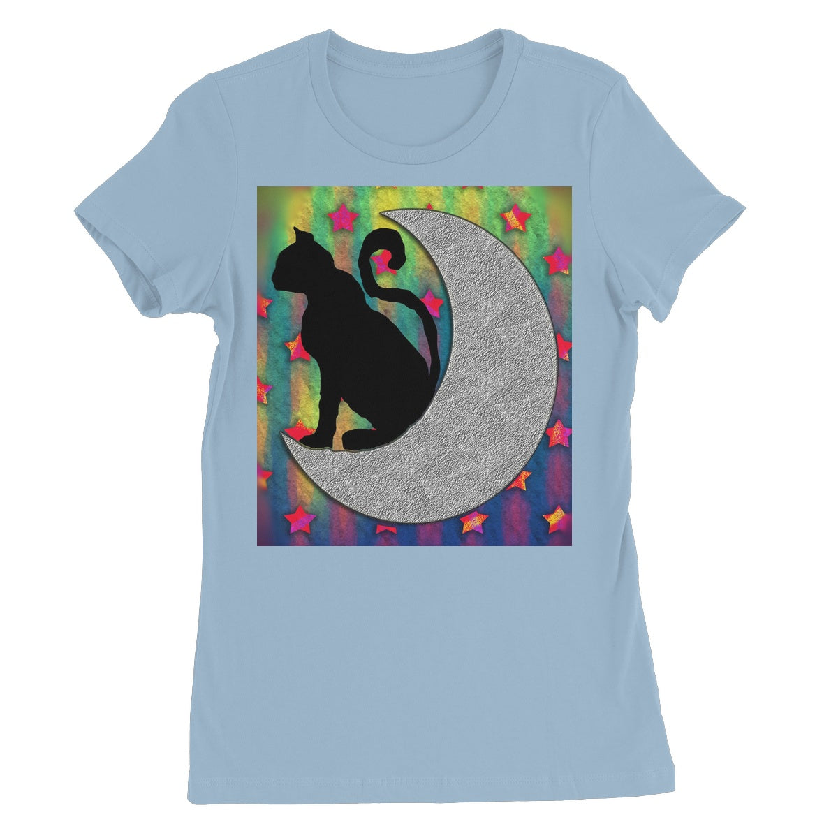 Cat On A Moon Women's Favourite T-Shirt