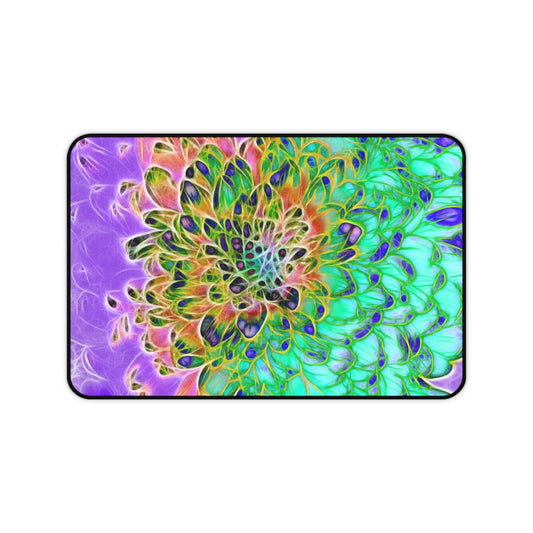 Abstract Chrysanthemum Desk Mat