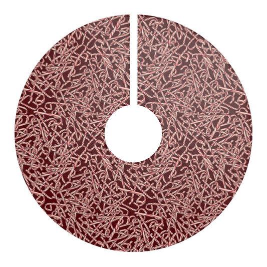 Candy cane pattern Christmas Tree Skirts