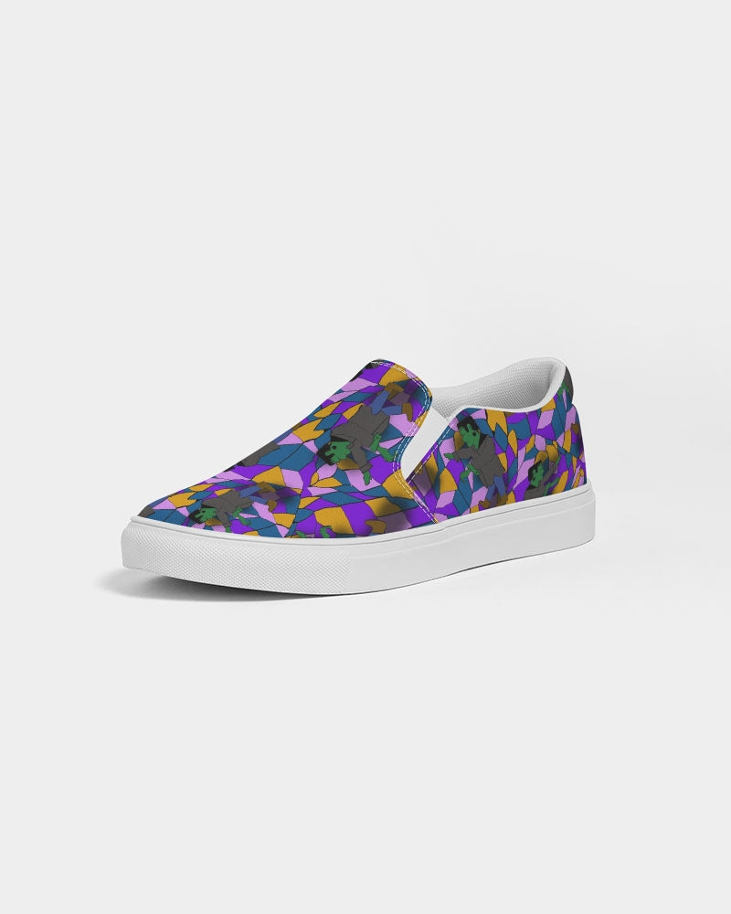 Frankenstein Pattern Women's Slip-On Canvas Shoe