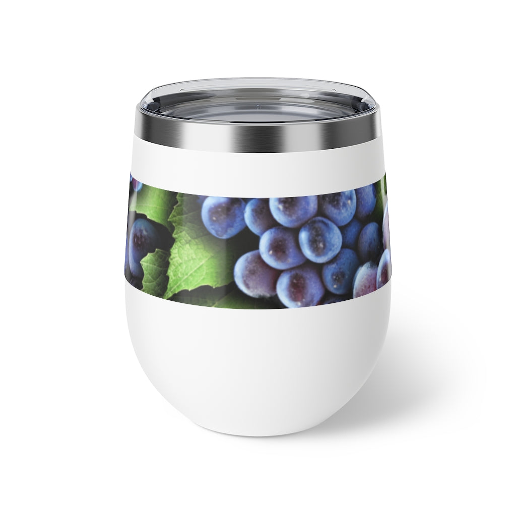 Grapes on the Vine Copper Vacuum Insulated Cup, 12oz