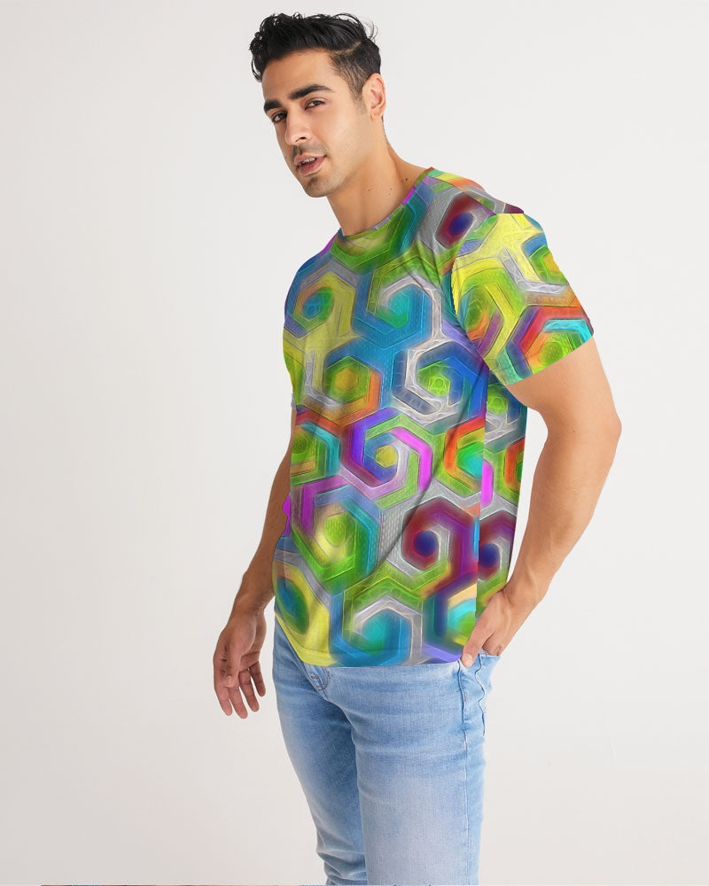 Colorful Hexagons Men's Tee