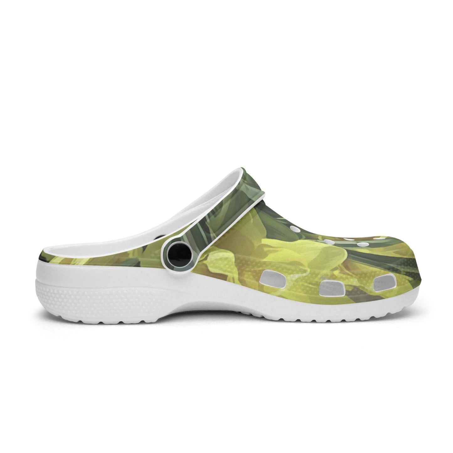 Bright Yellow Daffodils 413. All Over Printed Clogs