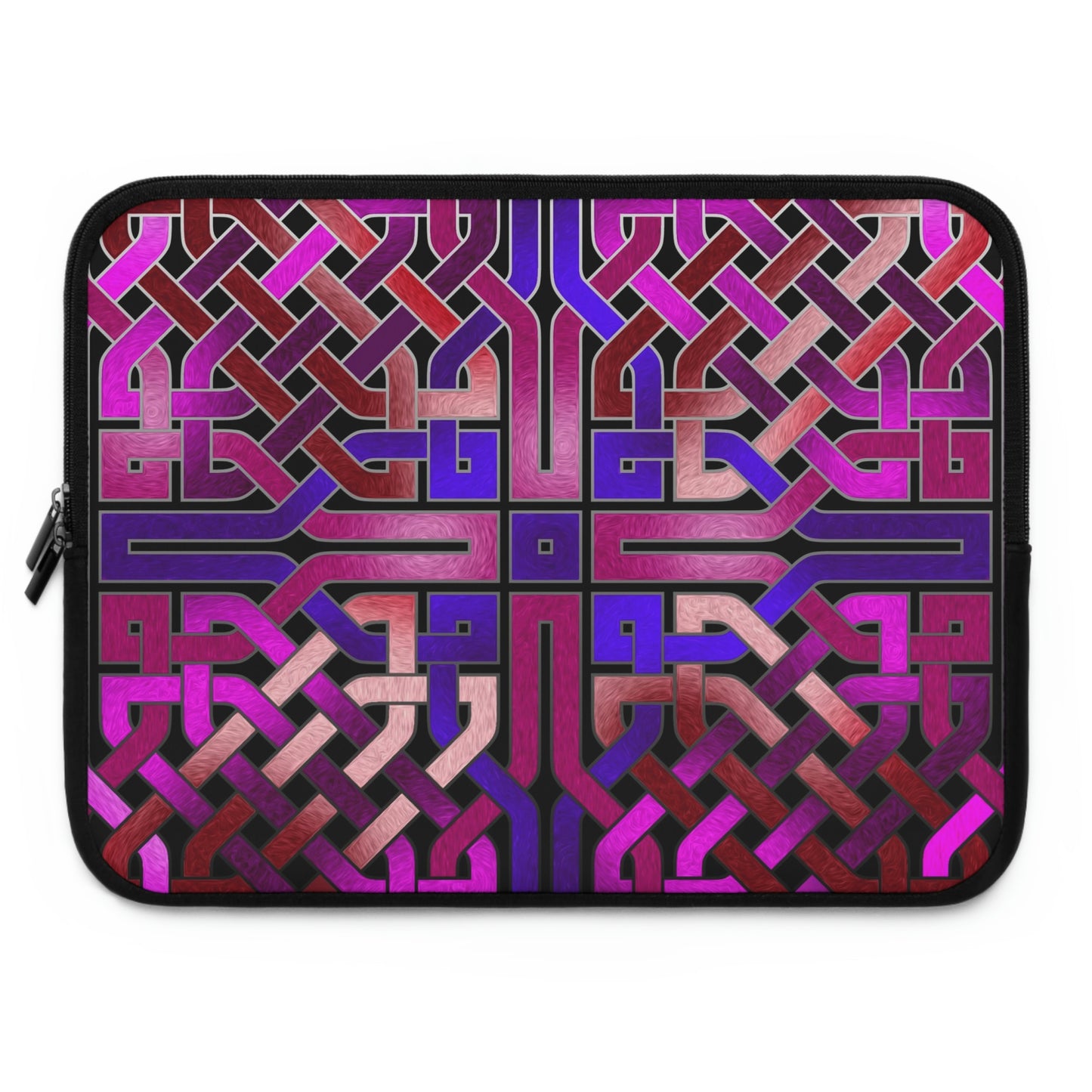 Pink Celtic Knot Square Laptop Sleeve