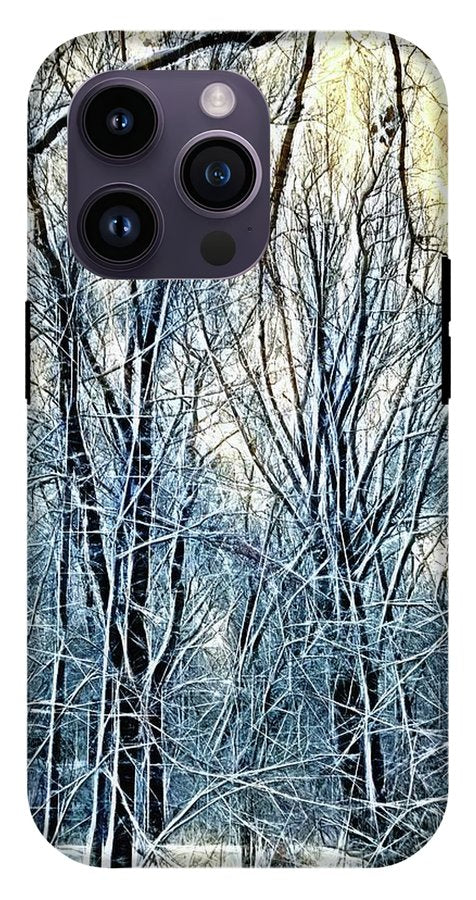 4 Oclock Winter Landscape - Phone Case