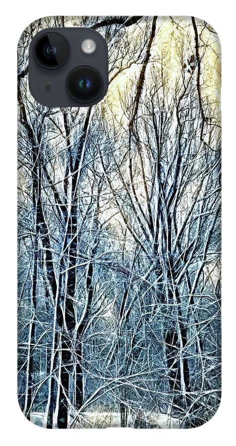 4 Oclock Winter Landscape - Phone Case