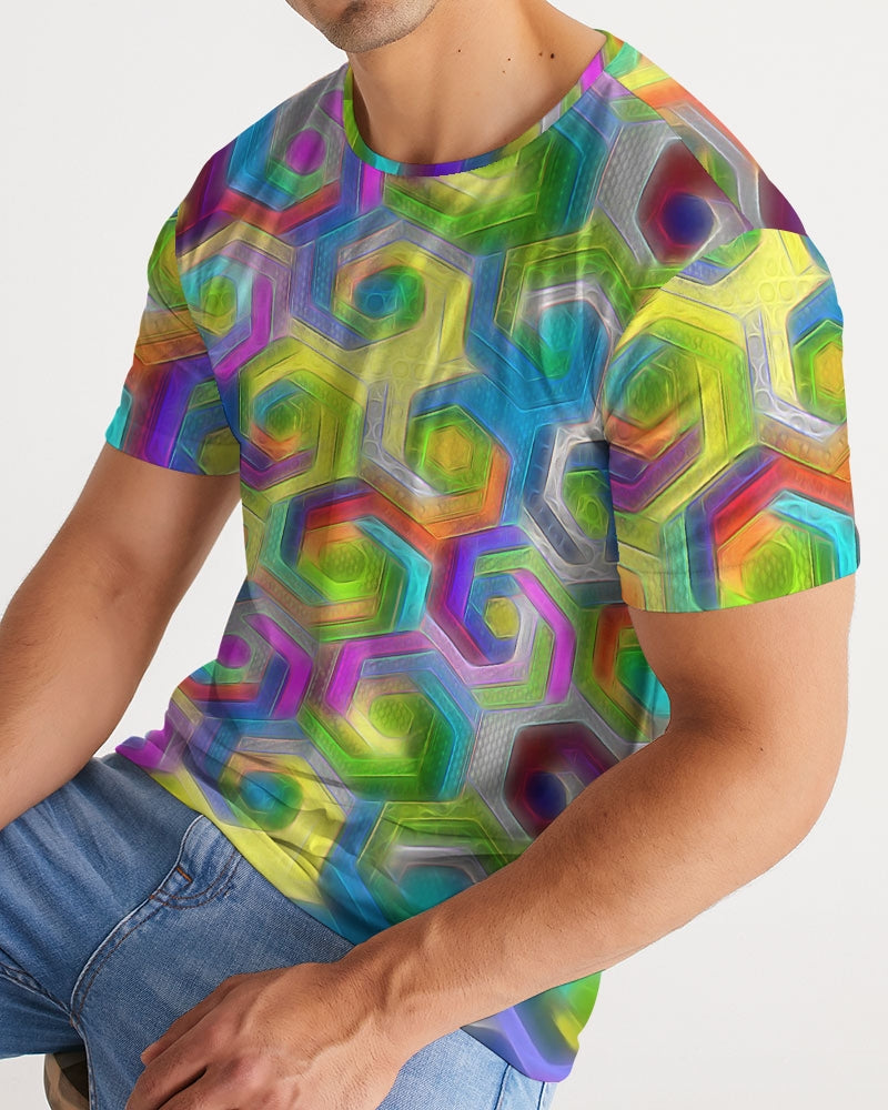 Colorful Hexagons Men's Tee