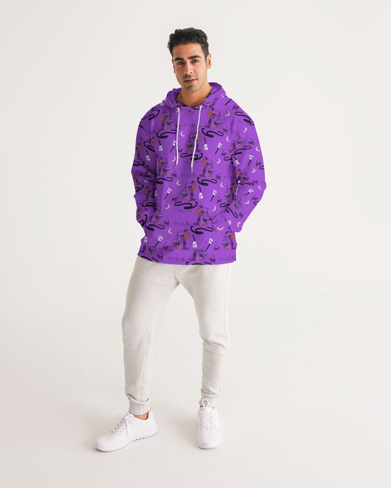 Witch Cat Cauldron Pattern Men's Hoodie