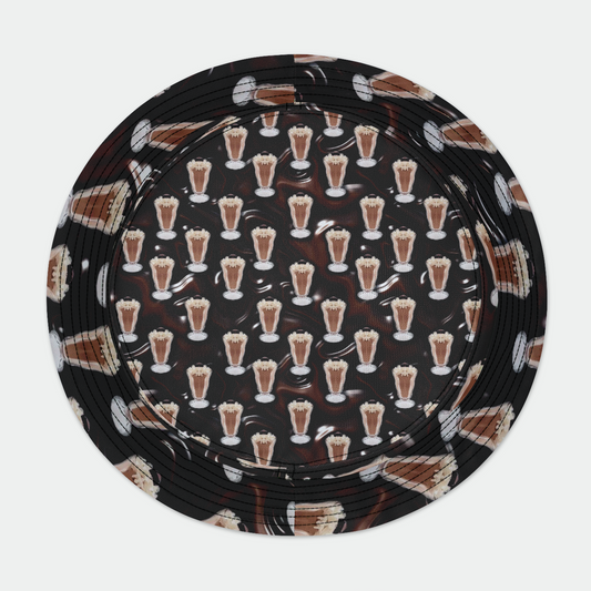 Chocolate Milkshake Pattern Bucket Hat