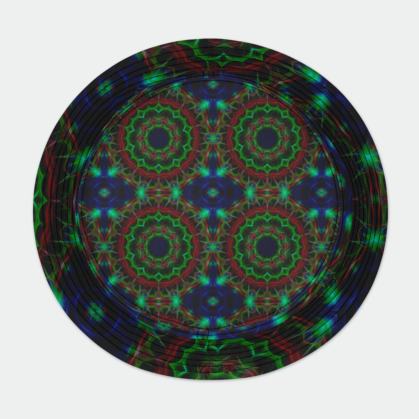 Lotus Kaleidoscope in Blue Bucket Hat