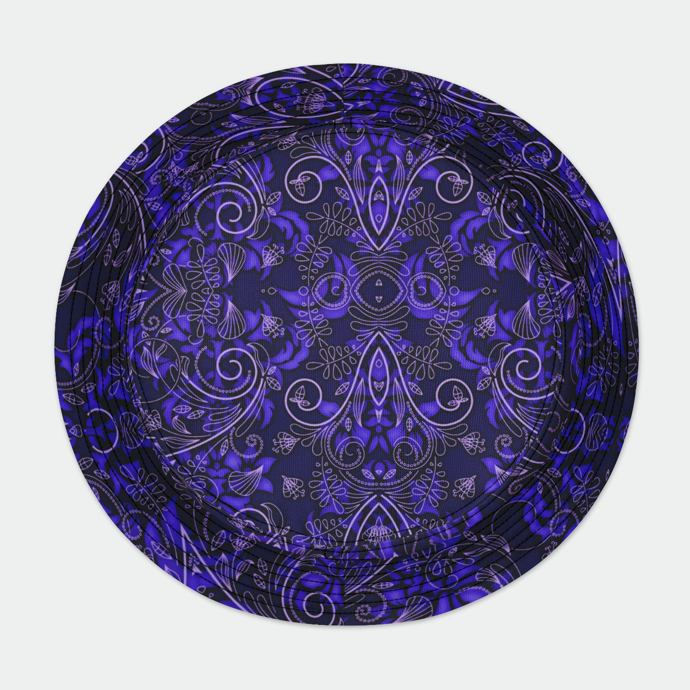 Purple Vines and Lace Bucket Hat