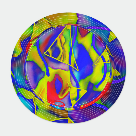 Yellow Triangles Abstract Bucket Hat