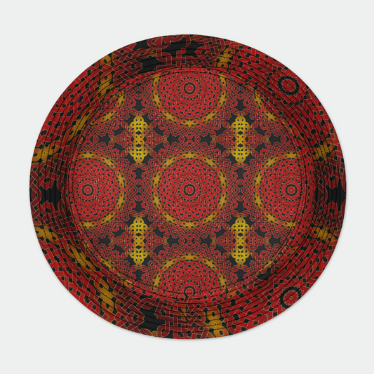 Celtic Orange Spiral Bucket Hat