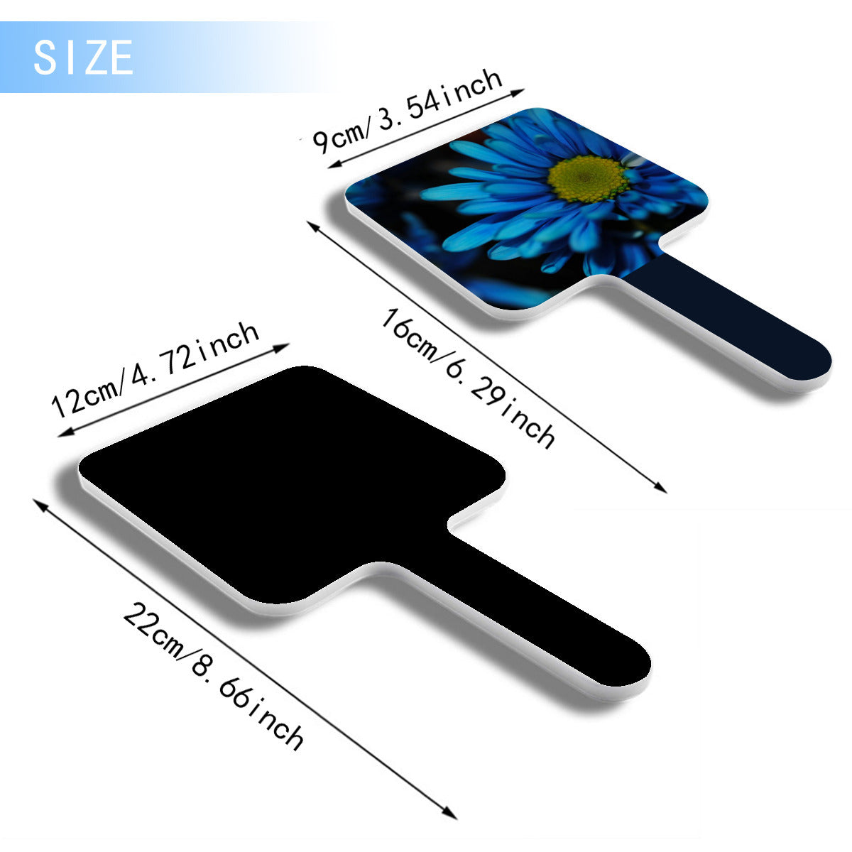Blue Daisy Hand Mirror