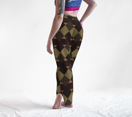 Checkered Brown Plaid Lounge Pants