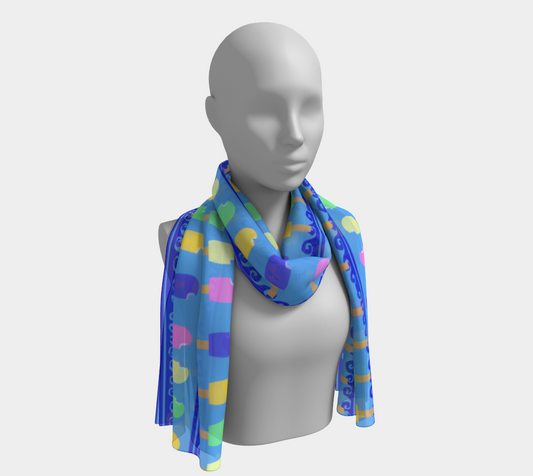 Ice Cream Bar long Scarf