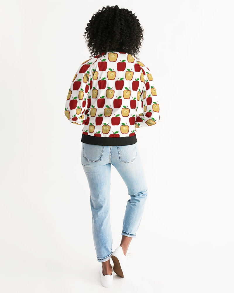 Apple Polkadots Women's Bomber Jacket