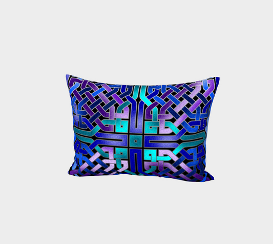Blue Celtic Knot Bed Pillow Sham