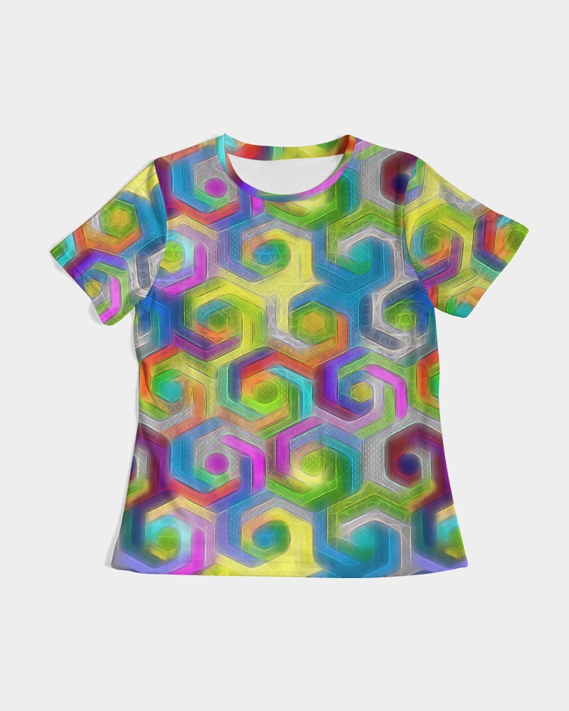 Colorful Hexagons Women's Tee