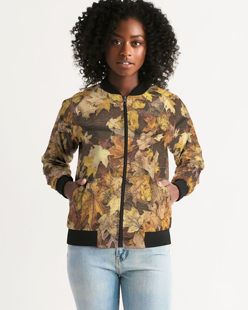 Late October Leaves Women's Bomber Jacket