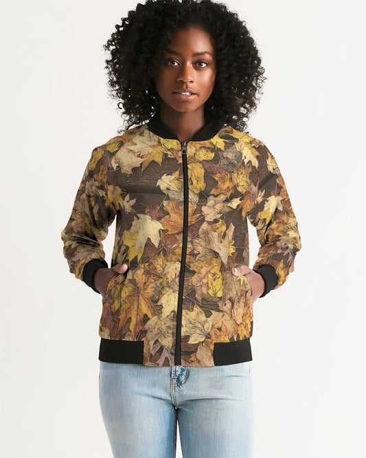 Late October Leaves Women's Bomber Jacket