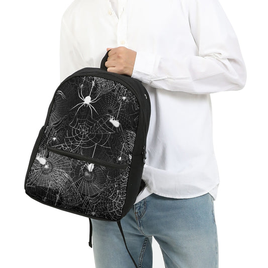 Spider Webs Small Canvas Backpack