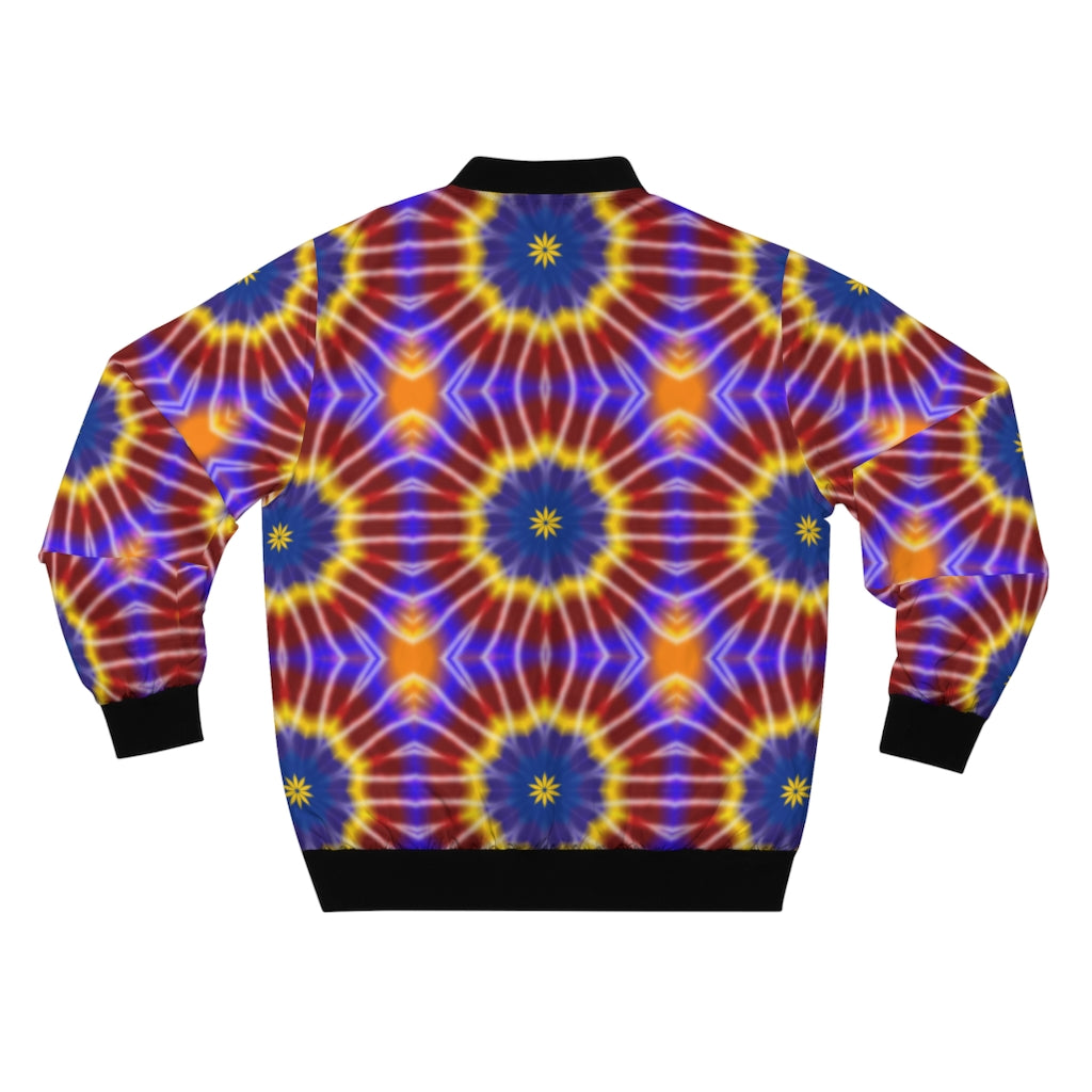 Rainbow Tie Dye Men's AOP Bomber Jacket