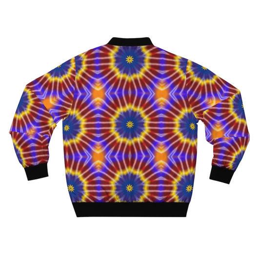 Rainbow Tie Dye Men's AOP Bomber Jacket